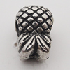 European Style Beads Zinc Alloy Jewelry Findings Lead-free, 8.5x12mm Hole:5mm, Sold by Bag 