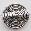 Beads Zinc Alloy Jewelry Findings Lead-free, 15x.5x15mm Hole:2mm, Sold by Bag 