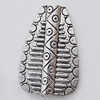 Beads Zinc Alloy Jewelry Findings Lead-free, 23x35mm Hole:3mm, Sold by Bag 