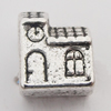 European Style Beads Zinc Alloy Jewelry Findings Lead-free, 9.5x11mm Hole:5mm, Sold by Bag 