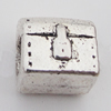 European Style Beads Zinc Alloy Jewelry Findings Lead-free, 9x9.5mm Hole:4.5mm, Sold by Bag 
