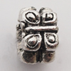 European Style Beads Zinc Alloy Jewelry Findings Lead-free, 7x10mm Hole:5mm, Sold by Bag 