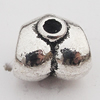 European Style Beads Zinc Alloy Jewelry Findings Lead-free, 10x9mm Hole:4mm, Sold by Bag 