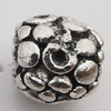 European Style Beads Zinc Alloy Jewelry Findings Lead-free, 8.5x10mm Hole:5mm, Sold by Bag 