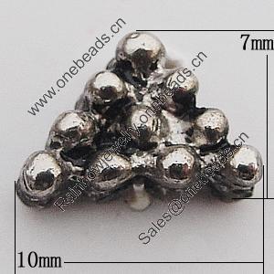 Beads Zinc Alloy Jewelry Findings Lead-free, 7x10mm Hole:1mm, Sold by Bag 