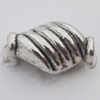 Beads Zinc Alloy Jewelry Findings Lead-free, 10x6mm Hole:1mm, Sold by Bag 