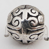 Beads Zinc Alloy Jewelry Findings Lead-free, 9.5mm Hole:1mm, Sold by Bag 