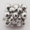 Beads Zinc Alloy Jewelry Findings Lead-free, 7x8mm Hole:1.5mm, Sold by Bag 