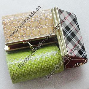 Fashion Jewelry Bag, Mix Color, About:103x75x45mm, Sold by PC