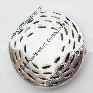 Beads Zinc Alloy Jewelry Findings Lead-free, 15mm Hole:1mm, Sold by Bag 
