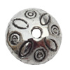Beads Zinc Alloy Jewelry Findings Lead-free, 9x6mm Hole:1.5mm, Sold by Bag 