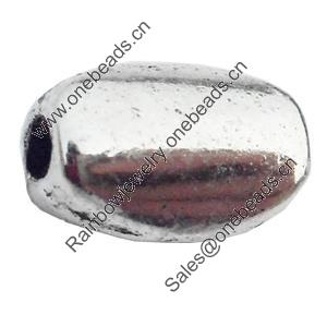 Beads Zinc Alloy Jewelry Findings Lead-free, 8x5mm Hole:1mm, Sold by Bag 