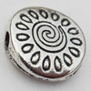 Beads Zinc Alloy Jewelry Findings Lead-free, 10mm Hole:1mm, Sold by Bag 
