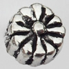 Beads Zinc Alloy Jewelry Findings Lead-free, 4.5mm Hole:1mm, Sold by Bag 