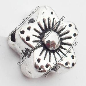 Beads Zinc Alloy Jewelry Findings Lead-free, 9mm Hole:1.5mm, Sold by Bag 