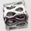 European Style Beads Zinc Alloy Jewelry Findings Lead-free, 5x6mm Hole:4.5mm, Sold by Bag 