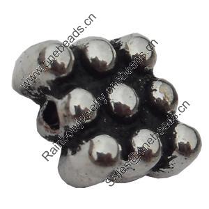 Beads Zinc Alloy Jewelry Findings Lead-free, 10x8mm Hole:1mm, Sold by Bag 