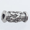 Beads Zinc Alloy Jewelry Findings Lead-free, 13x6mm Hole:2.5mm, Sold by Bag 