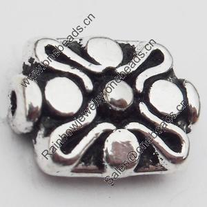 Beads Zinc Alloy Jewelry Findings Lead-free, 12x9mm Hole:1mm, Sold by Bag 