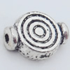 Beads Zinc Alloy Jewelry Findings Lead-free, 10x7mm Hole:1mm, Sold by Bag 
