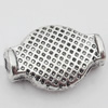 Beads Zinc Alloy Jewelry Findings Lead-free, 12x8mm Hole:1.5mm, Sold by Bag 