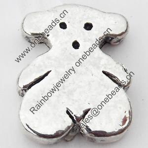Beads Zinc Alloy Jewelry Findings Lead-free, 10x12mm Hole:1mm, Sold by Bag 