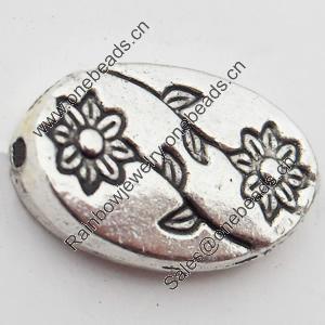 Beads Zinc Alloy Jewelry Findings Lead-free, 13x8.5mm Hole:1mm, Sold by Bag 
