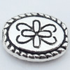 Beads Zinc Alloy Jewelry Findings Lead-free, 10x8.5mm Hole:1mm, Sold by Bag 