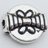 Beads Zinc Alloy Jewelry Findings Lead-free, 9x8mm Hole:1mm, Sold by Bag 