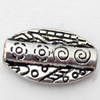 Beads Zinc Alloy Jewelry Findings Lead-free, 13.5x8mm Hole:1mm, Sold by Bag 