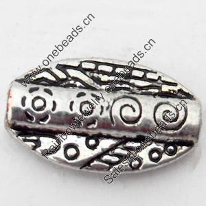 Beads Zinc Alloy Jewelry Findings Lead-free, 13.5x8mm Hole:1mm, Sold by Bag 