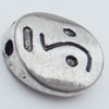 Beads Zinc Alloy Jewelry Findings Lead-free, 11.5x10mm Hole:1mm, Sold by Bag 