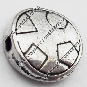 Beads Zinc Alloy Jewelry Findings Lead-free, 10mm Hole:1.5mm, Sold by Bag 