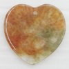 Agate Pendant, Heart, 28mm, Hole:Approx 1mm, Sold by PC 