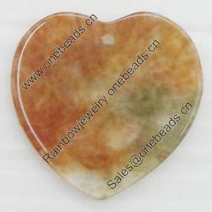 Agate Pendant, Heart, 28mm, Hole:Approx 1mm, Sold by PC 