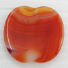 Agate Pendant, 27x25mm, Hole:Approx 1mm, Sold by PC 