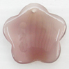 Agate Pendant, Flower, 27x28mm, Hole:Approx 1mm, Sold by PC 