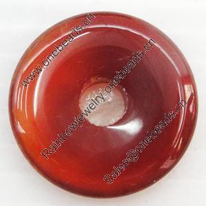 Agate Pendant, Donut, 25mm, Hole:Approx 6mm, Sold by PC 