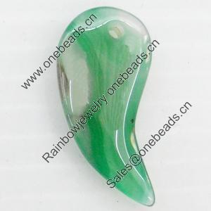 Agate Pendant, 15x30mm, Hole:Approx 1mm, Sold by PC 
