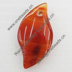 Agate Pendant, 15x29mm, Hole:Approx 1mm, Sold by PC 