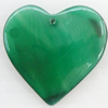 Agate Pendant, Heart, 34x33mm, Hole:Approx 1mm, Sold by PC 