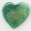 Agate Pendant, Heart, 34x33mm, Hole:Approx 1mm, Sold by PC 