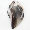 Agate Pendant, 34x62mm, Hole:Approx 9mm, Sold by PC 