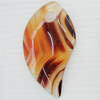 Agate Pendant, 34x62mm, Hole:Approx 9mm, Sold by PC 