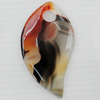 Agate Pendant, 34x62mm, Hole:Approx 9mm, Sold by PC 