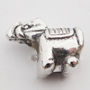 European Style Beads Zinc Alloy Jewelry Findings Lead-free, 15x12mm Hole:5mm, Sold by Bag 