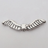 Beads Zinc Alloy Jewelry Findings Lead-free, Wings 26x7mm Hole:1mm, Sold by Bag 