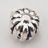 Beads Zinc Alloy Jewelry Findings Lead-free, 5mm Hole:1mm, Sold by Bag 