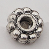 Spacer Zinc Alloy Jewelry Findings Lead-free, 7mm Hole:2mm, Sold by Bag 