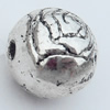 Beads Zinc Alloy Jewelry Findings Lead-free, 10mm Hole:2mm, Sold by Bag 